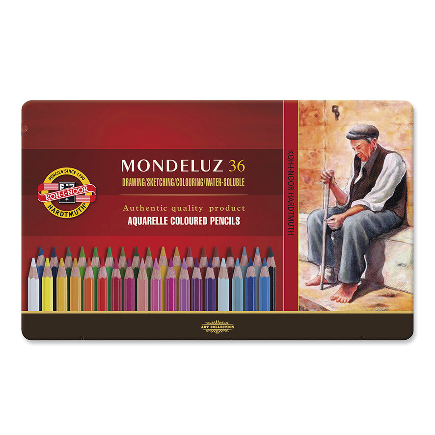 Boîte métal Mondeluz 36 couleurs