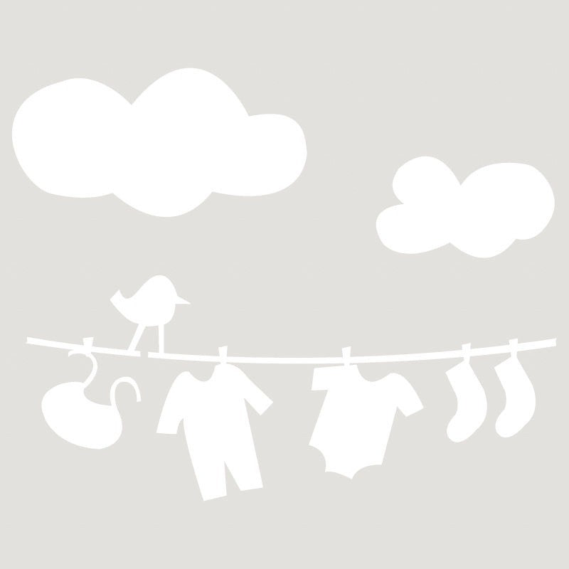 Stencil Decò Infantil 007 Ropa Renkalik