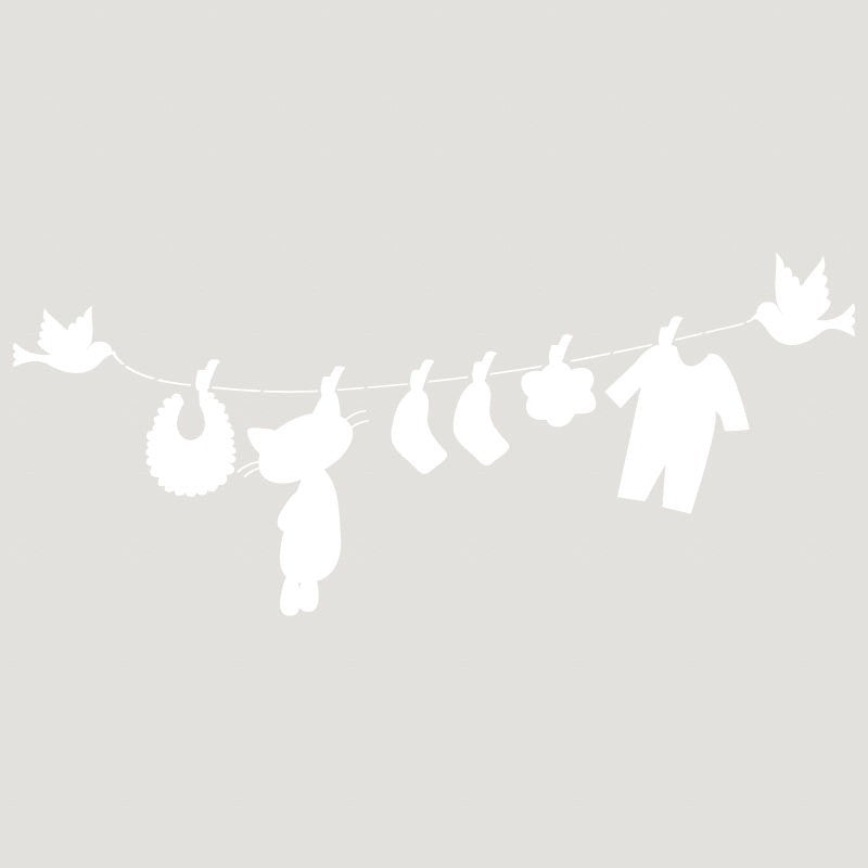 Stencil Decò Infantil 016 Roba Tendida Renkalik