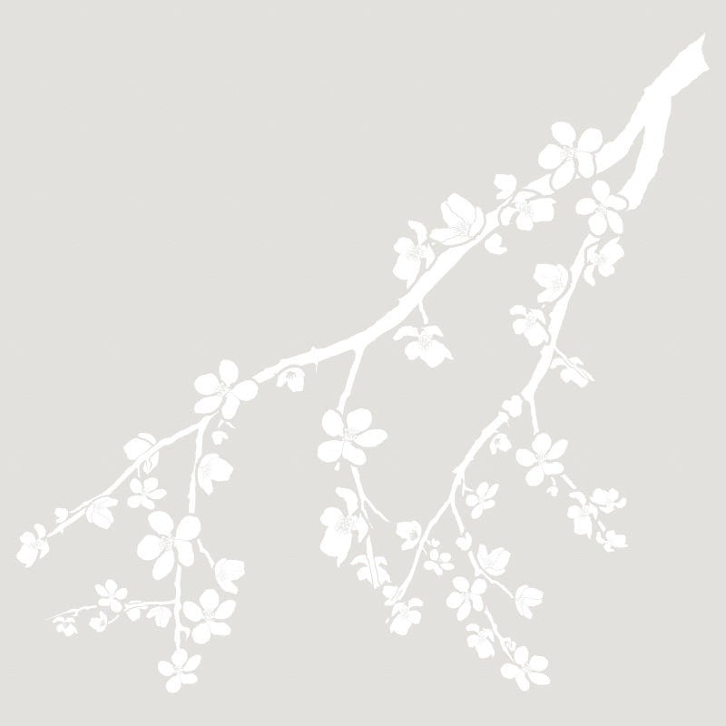 Stencil Decò Floral 031 Rama Almendro Renkalik