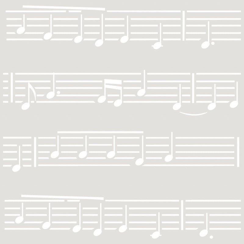 Stencil Decò Partitura 034 Renkalik