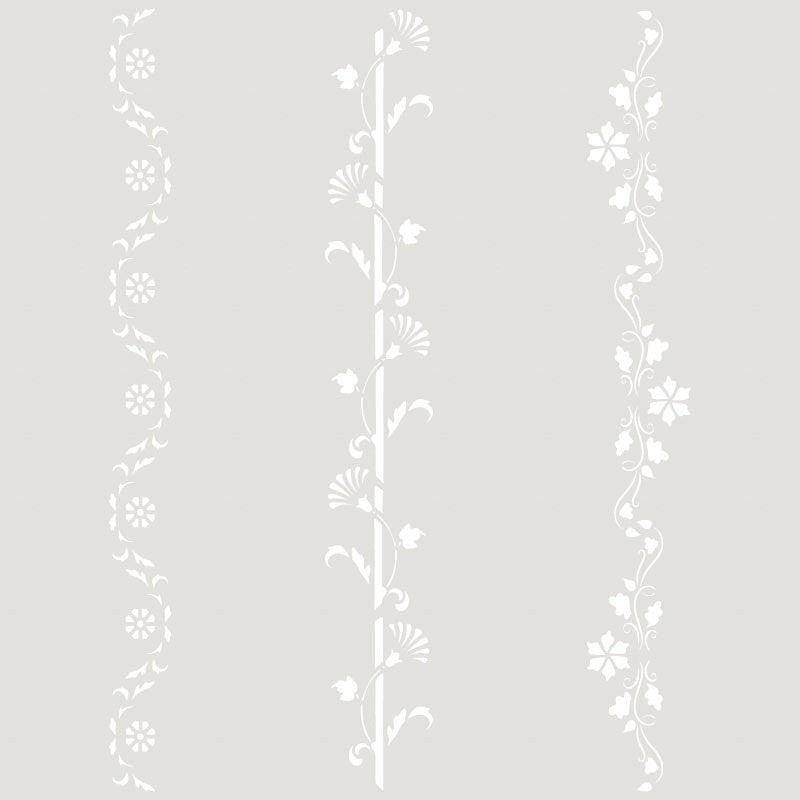 Stencil Decò Tres Florales Renkalik