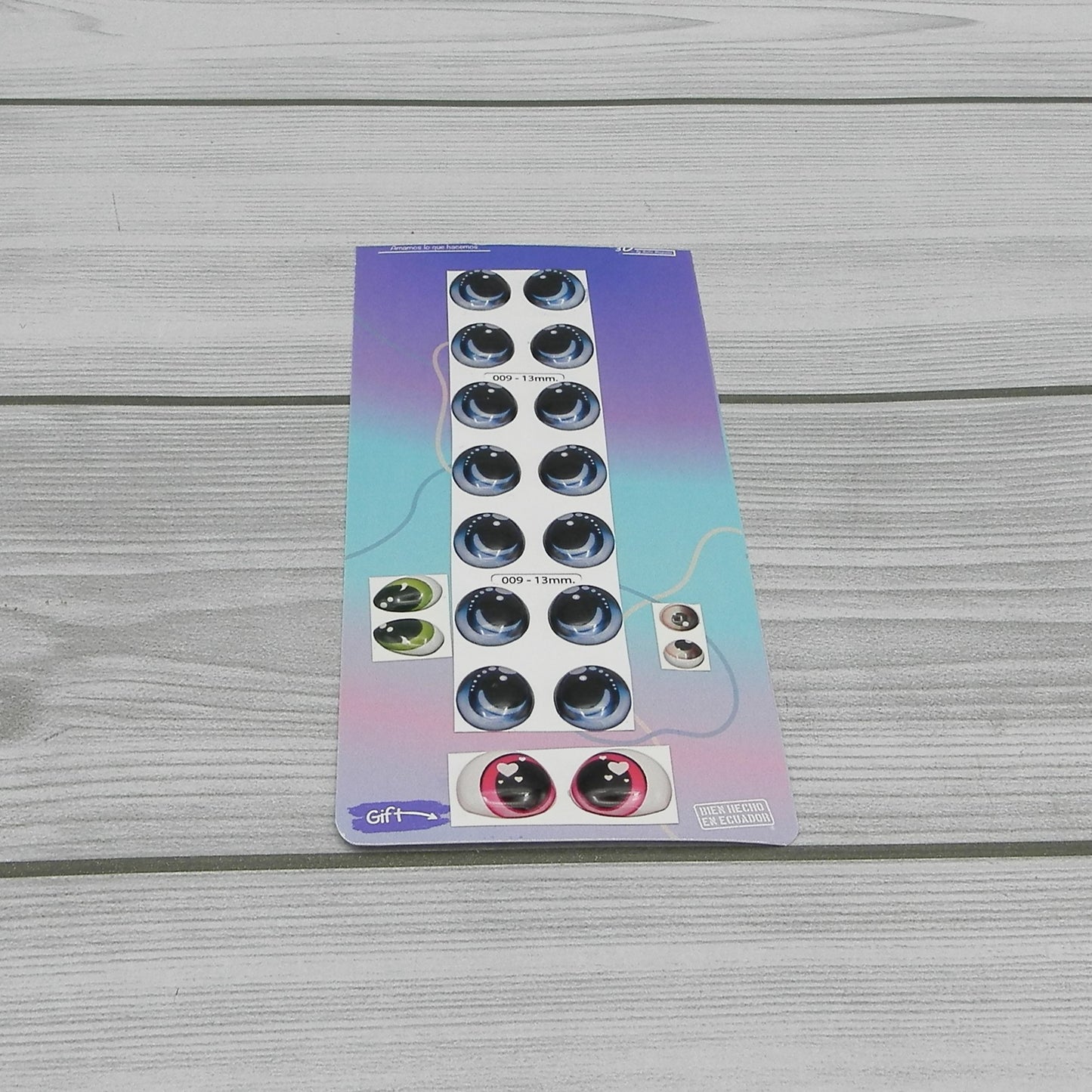3D eyes measuring 13mm code 009D13