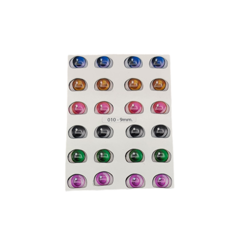 Occhi 3D misura 9mm Mod. 010