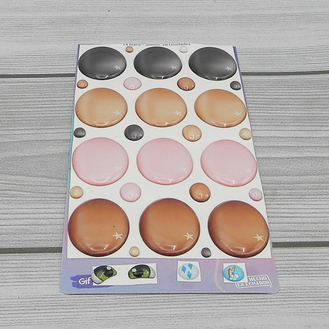 Nasi 3D misura 30mm Mod. 014