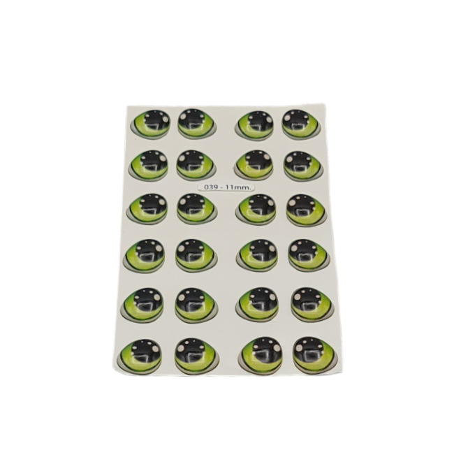Yeux 3D mesurant 11 mm code 039D11