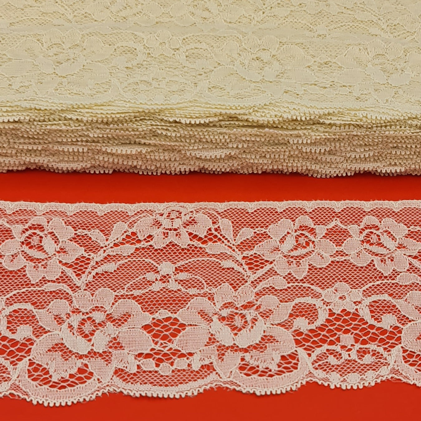 Beige Nylon Lace 8cm Cod. 1006011