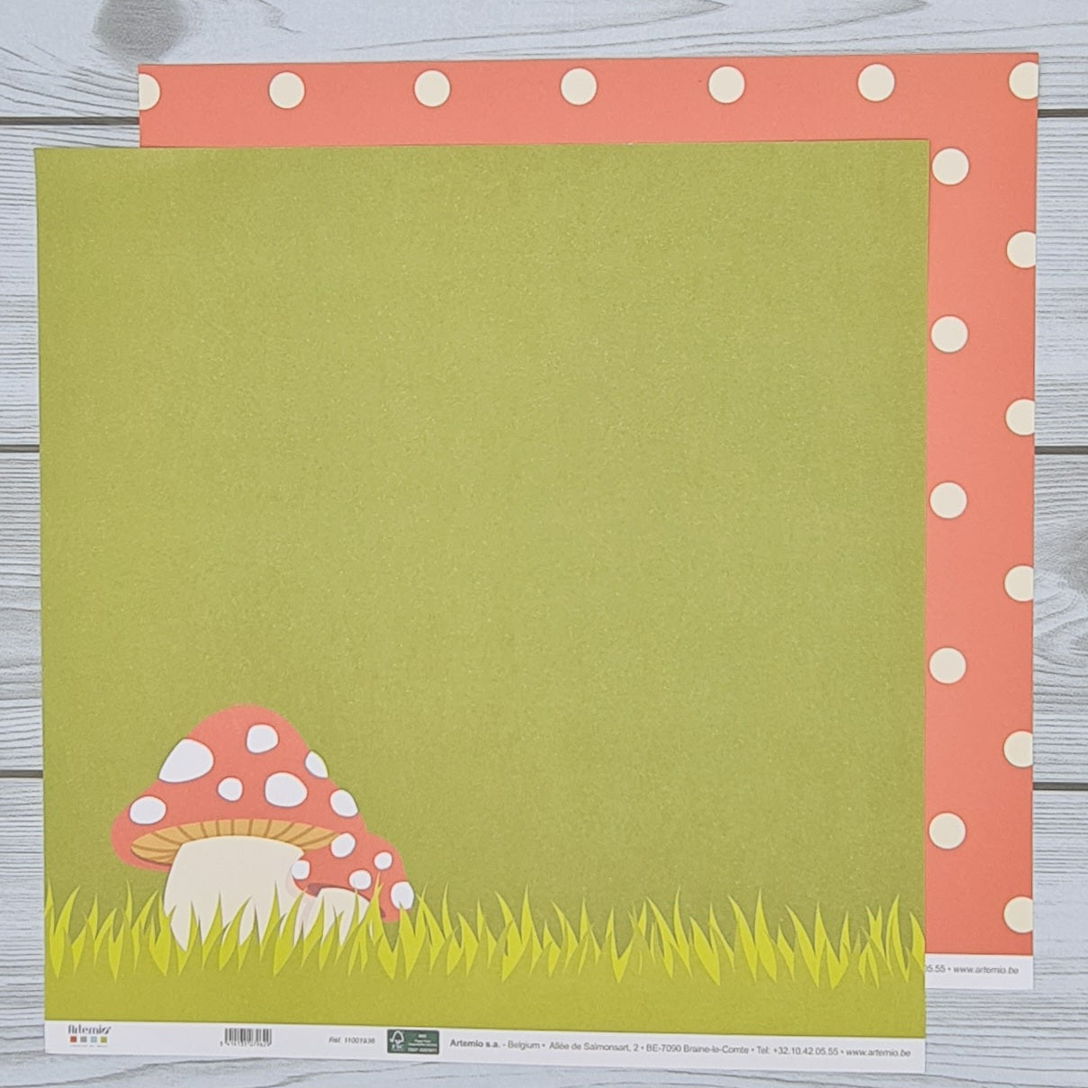 Autumn Mushroom scrapbooking sheet