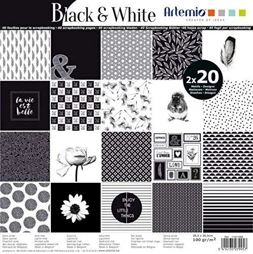 Blocco Black & White 40 fogli Artemio