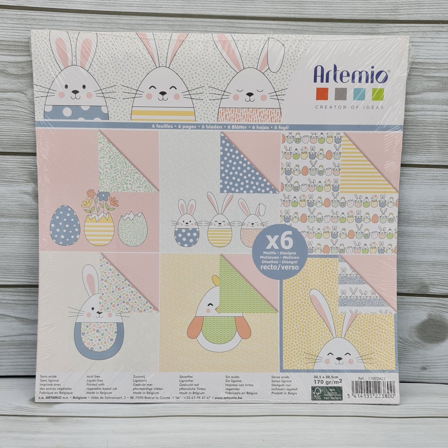 Blocco Pasqua Coniglietti Bianchi 6 fogli Artemio