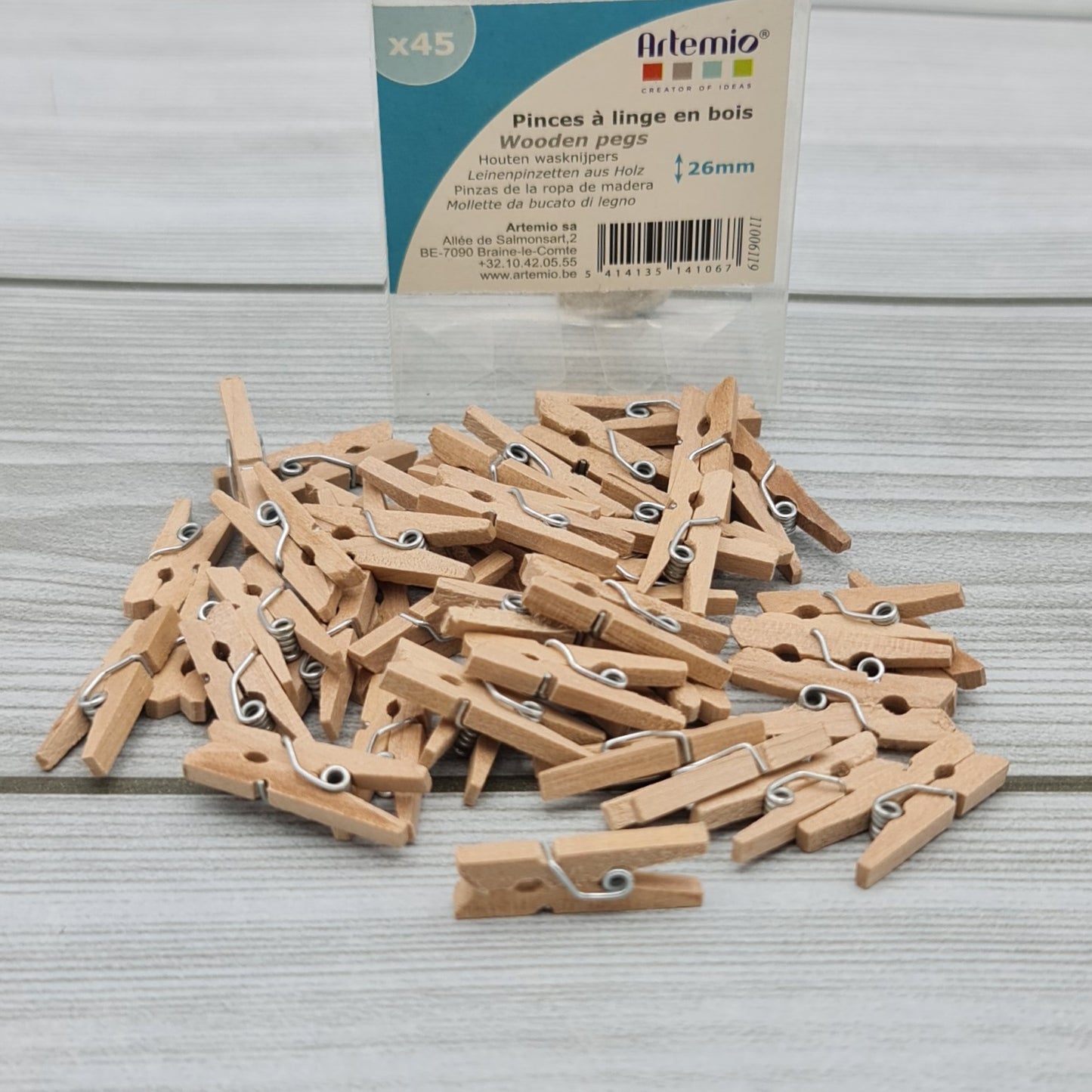 Mollettina 26mm in Legno Artemio