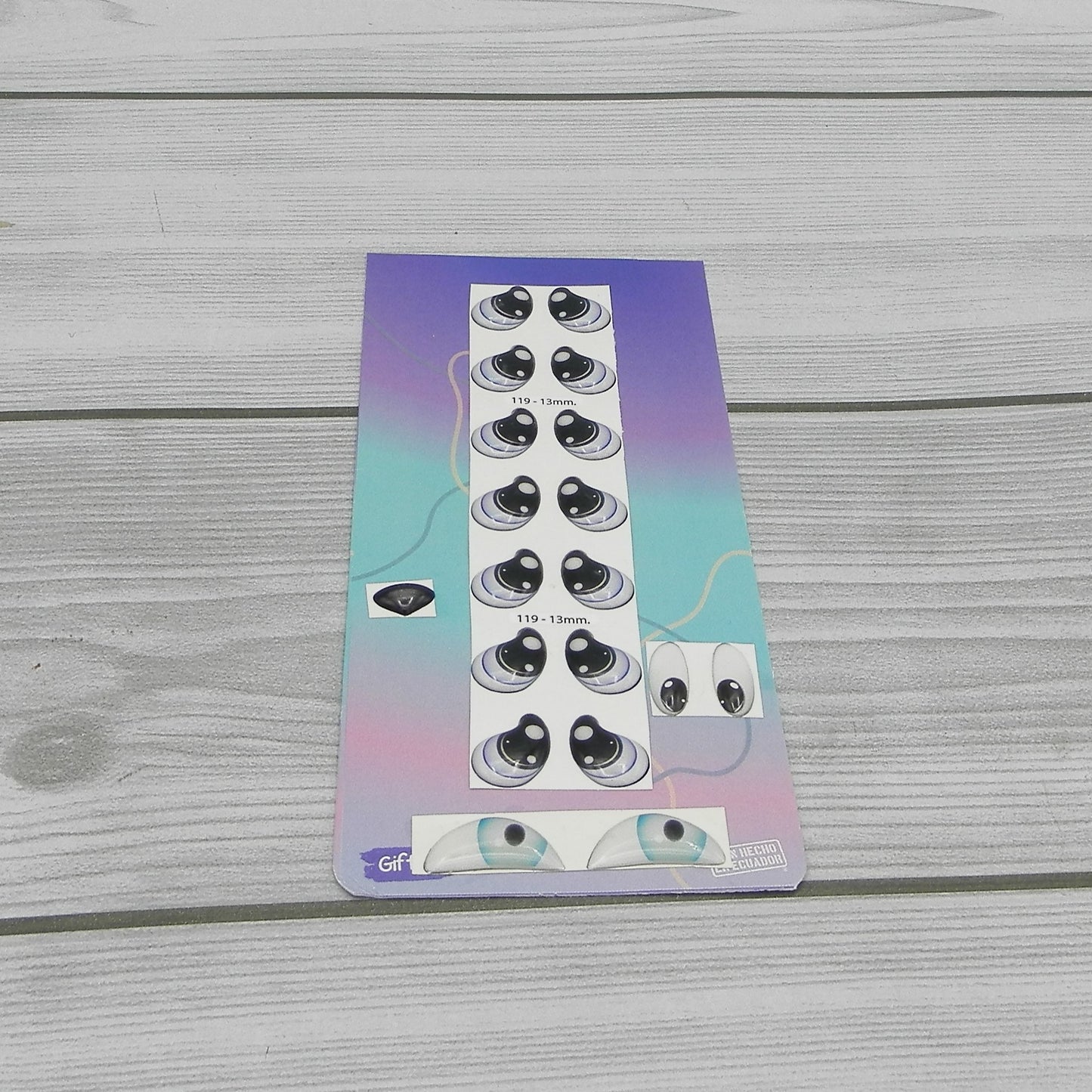 3D eyes measuring 13mm code 119D13