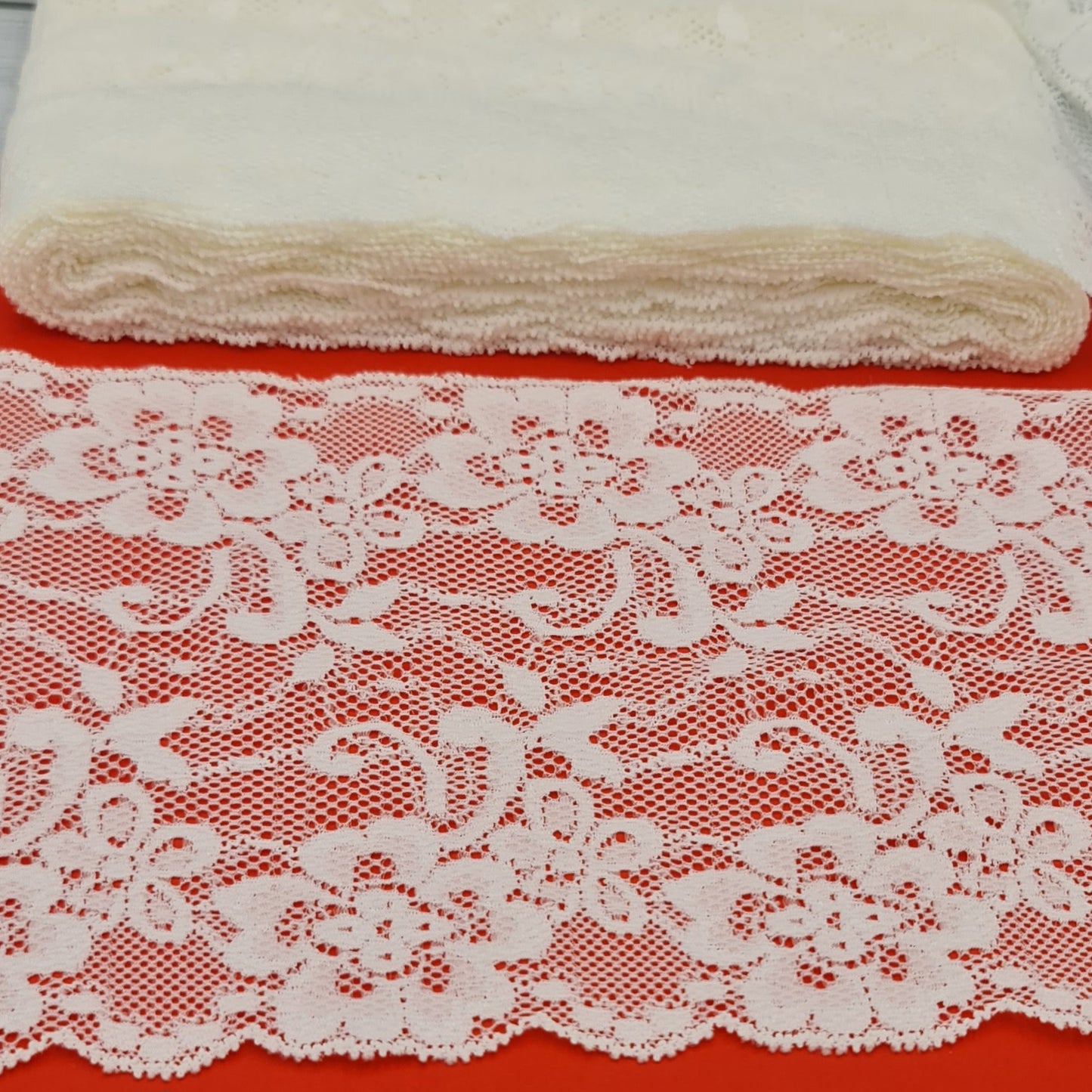 Pizzo Nylon Avorio 15cm Gogolandia