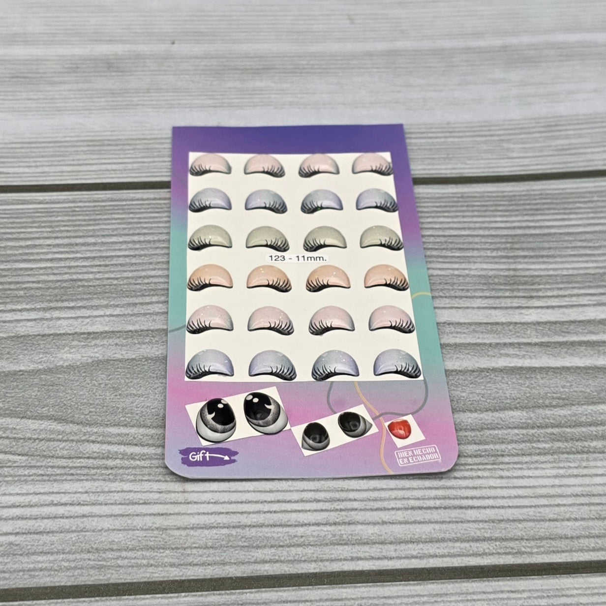 Yeux 3D mesurant 11 mm code 123D11