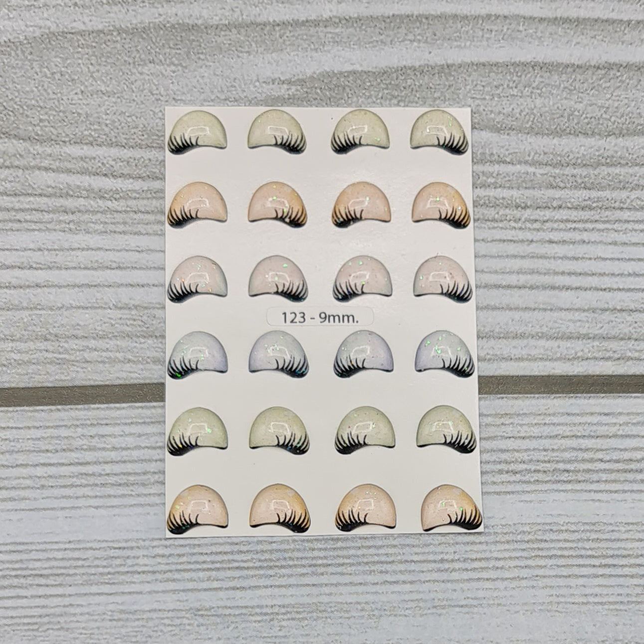 Occhi 3D misura 9mm Mod. 123