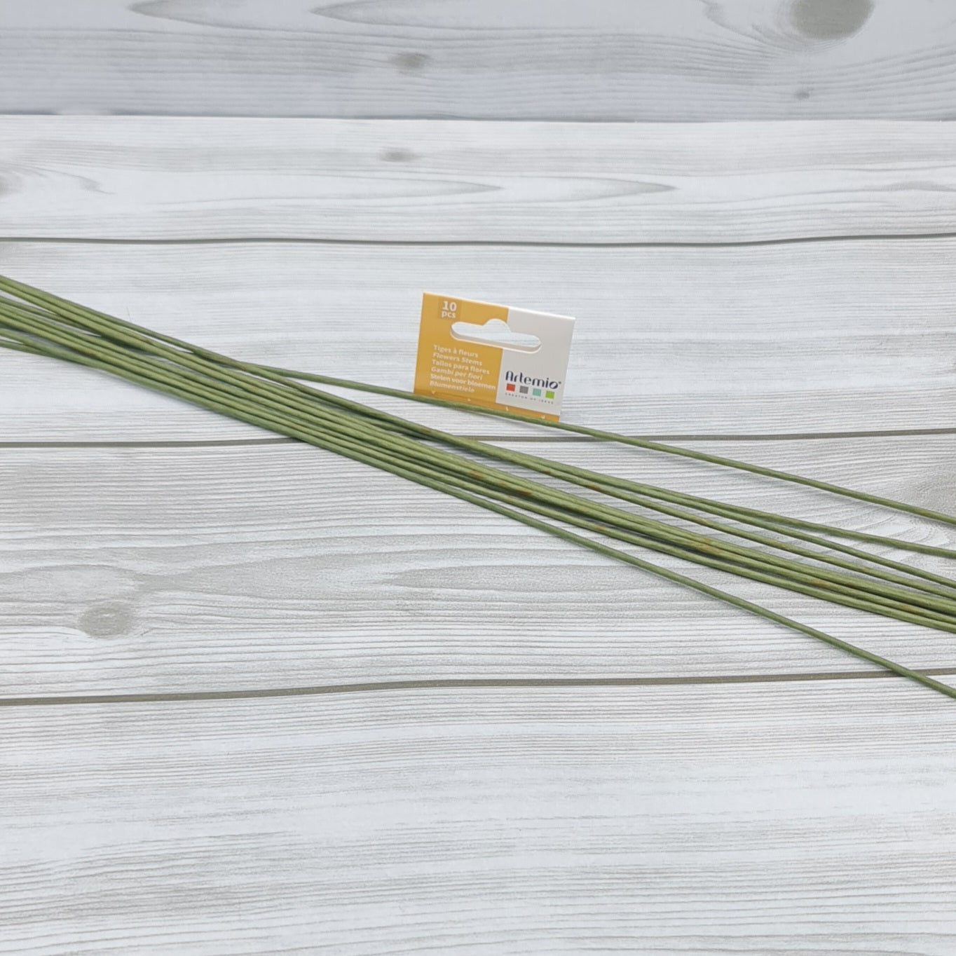 Fleurs en fil métallique épaisseur verte. 1mm