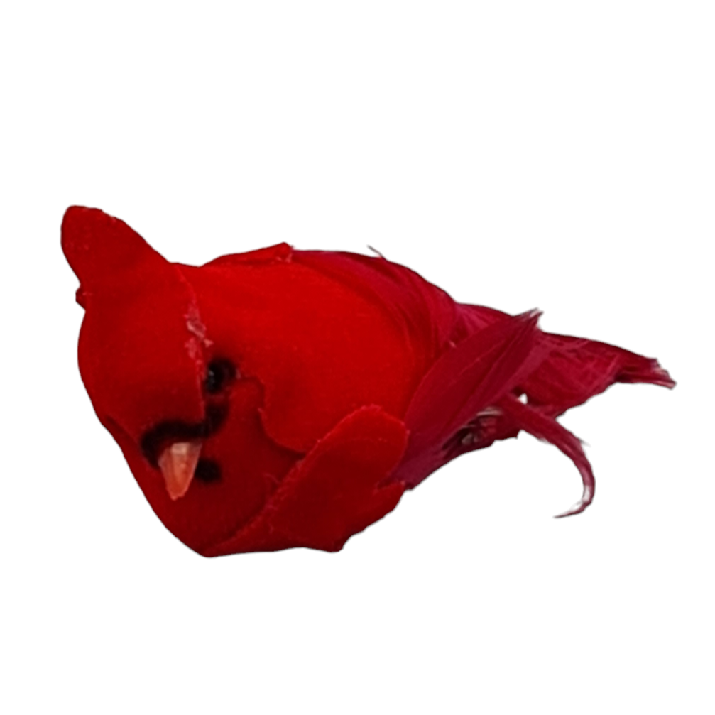 Set of 6 Little Red Birds 7 cm Artemio