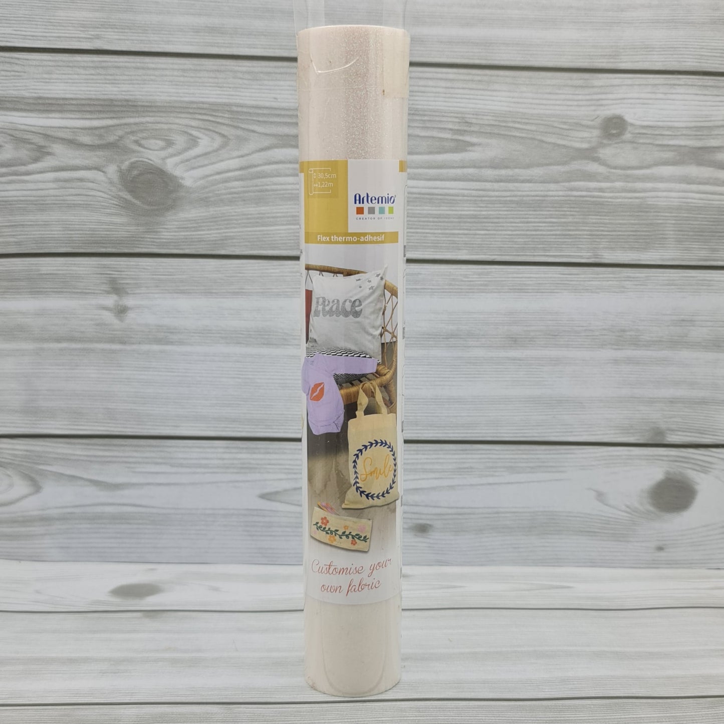 Vinile Termo Adesivo Bianco Glitter Artemio