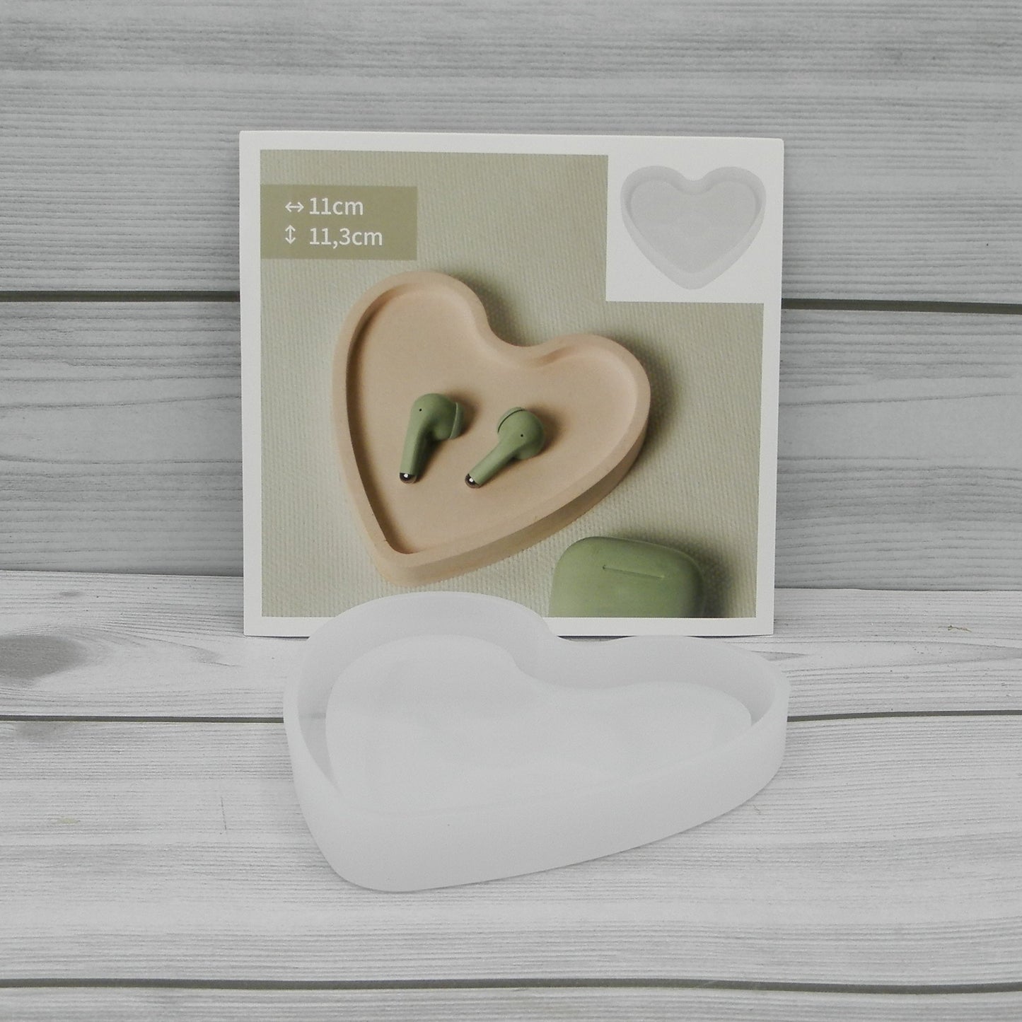 Stampo in Silicone Cuore Piatto Semplice Artemio