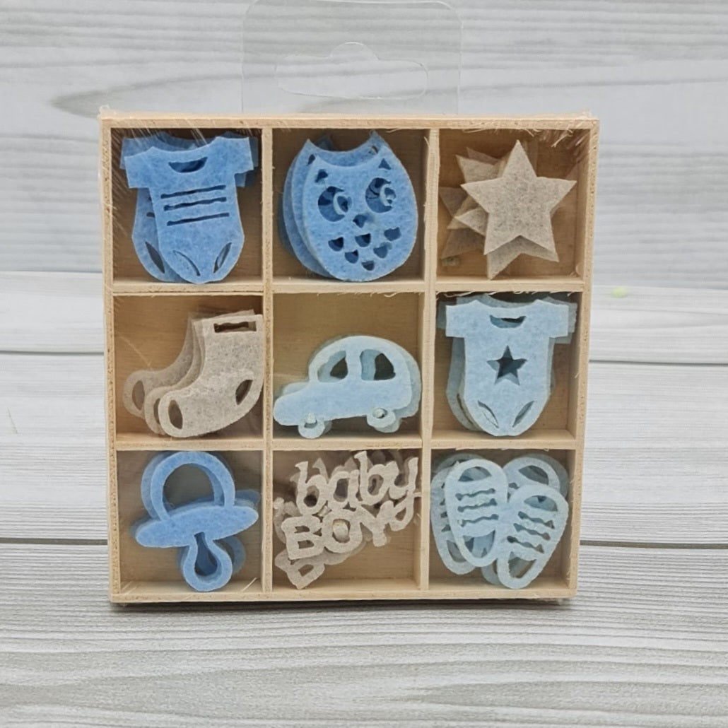 Forme in Feltro Fustellate Baby Boy Artemio