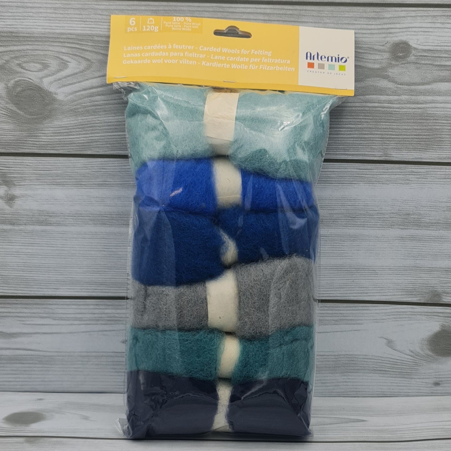 Lana Naturale in Set Col. Azzurri Artemio