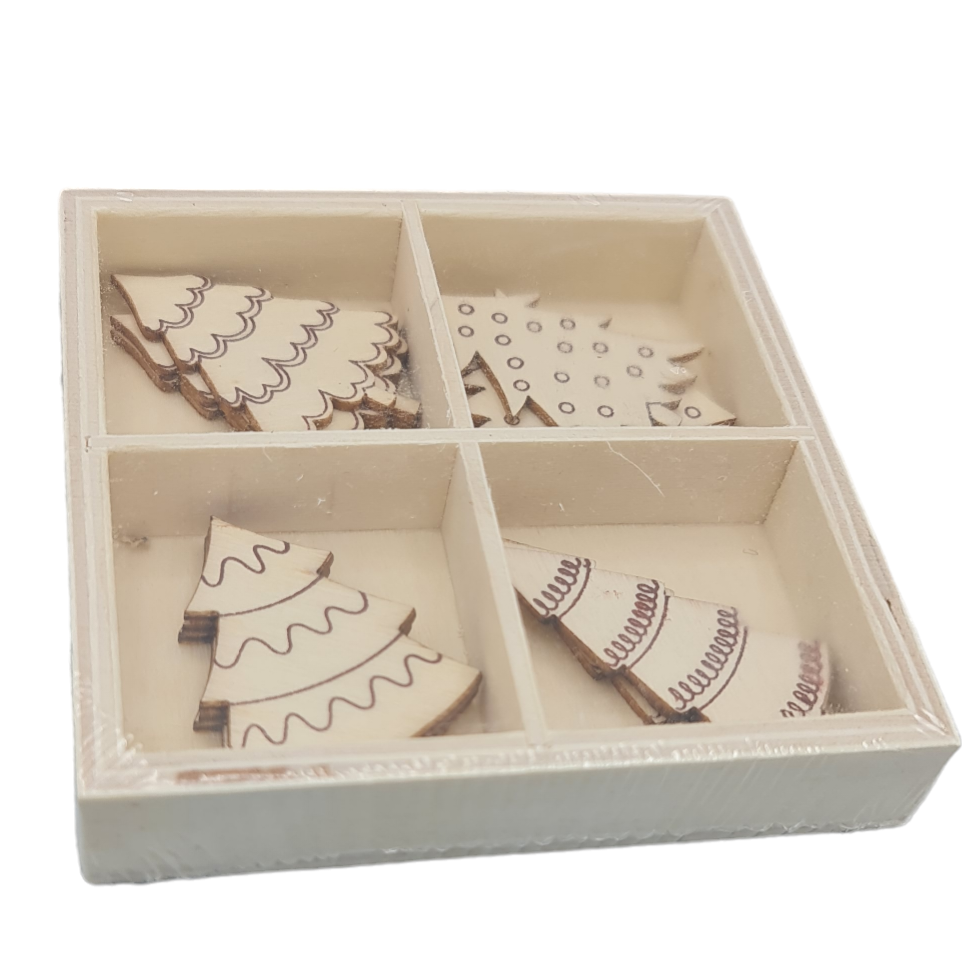 Set Legno Alberi Natale Artemio