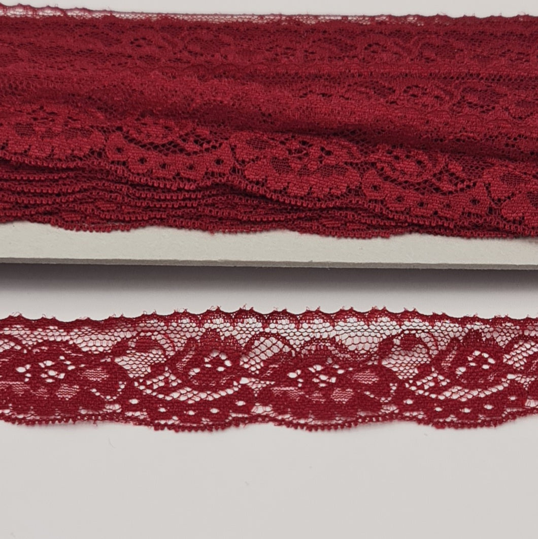 Pizzo Nylon Bordò 3cm Gogolandia