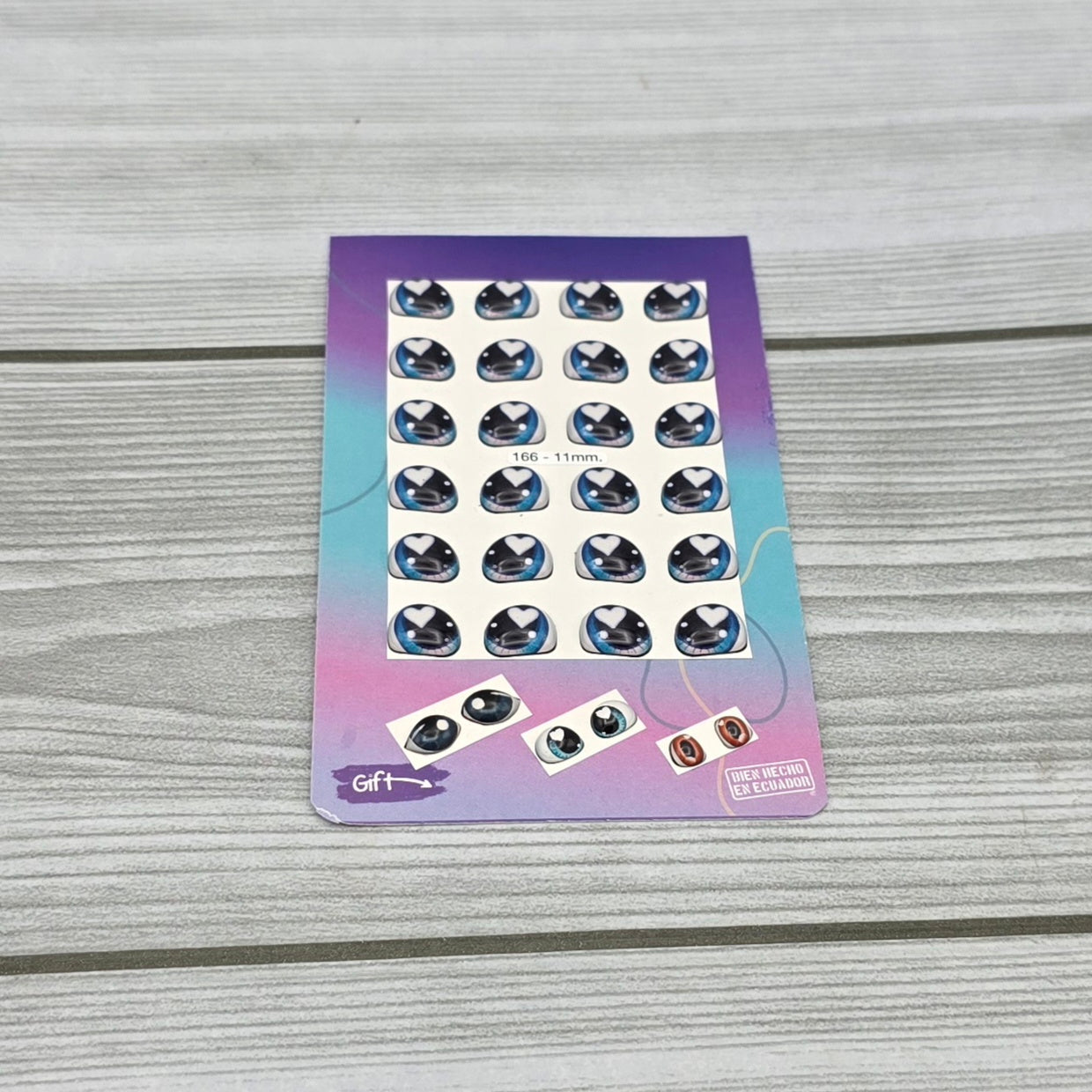 Occhi 3D misura 11mm Mod. 166