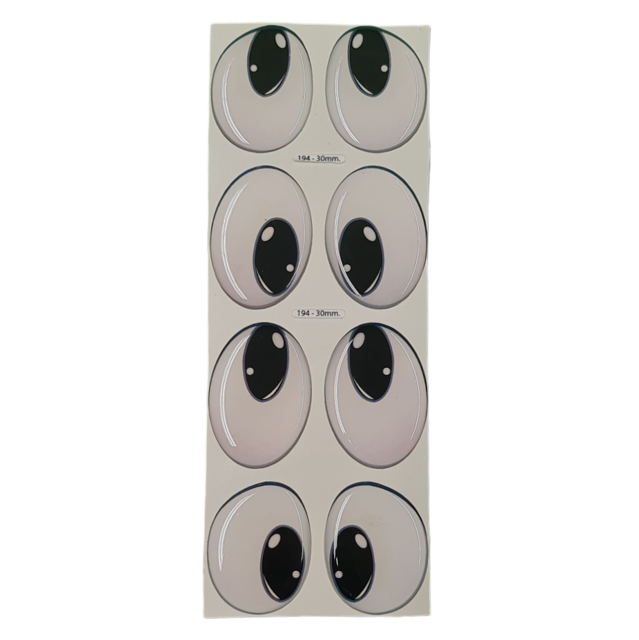 Yeux 3D mesurant 30 mm Code 194D30