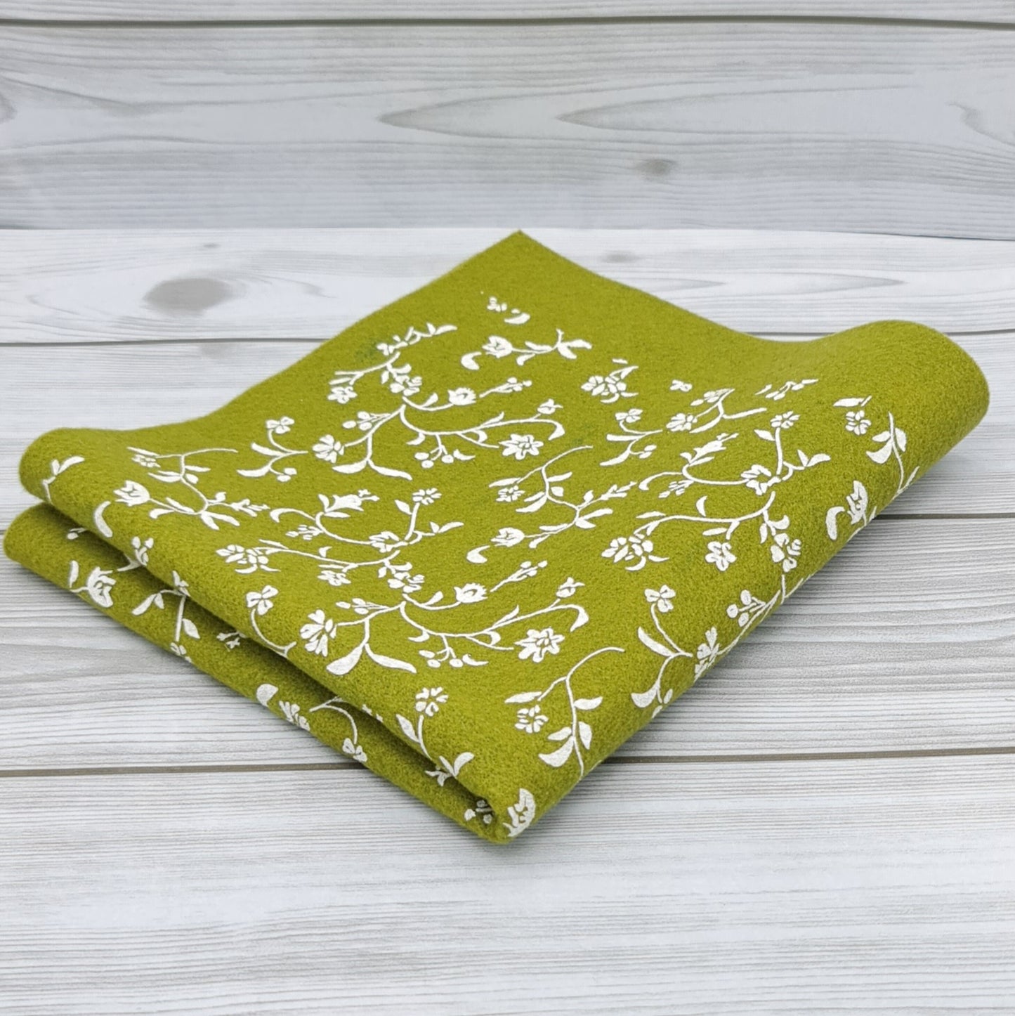 Pannolenci stampato Ramage Verde Melange