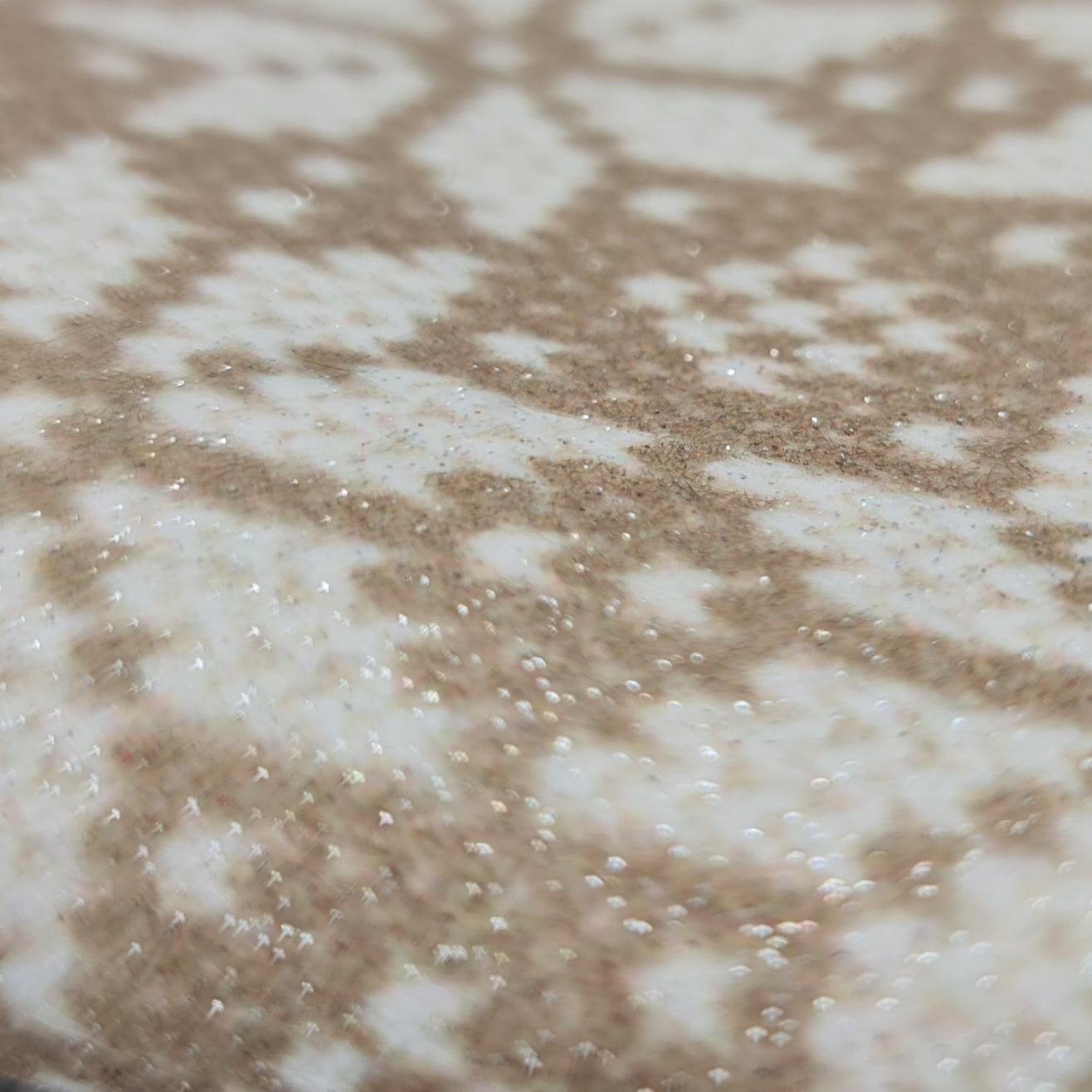 Pannolenci Glitter Crochet Tirolese Beige Le Meraviglie di Teo