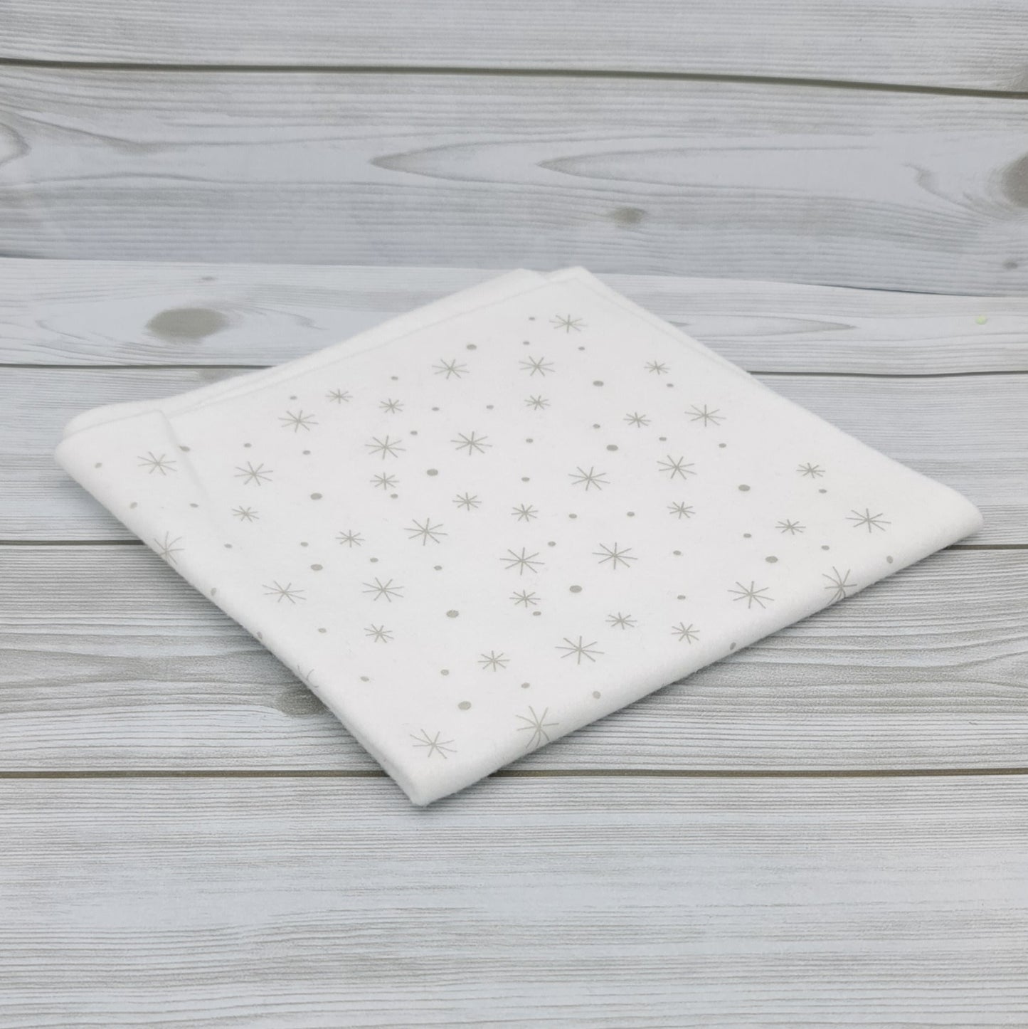 Pannolenci Stampato Fiocco Neve Bianco Gogolandia