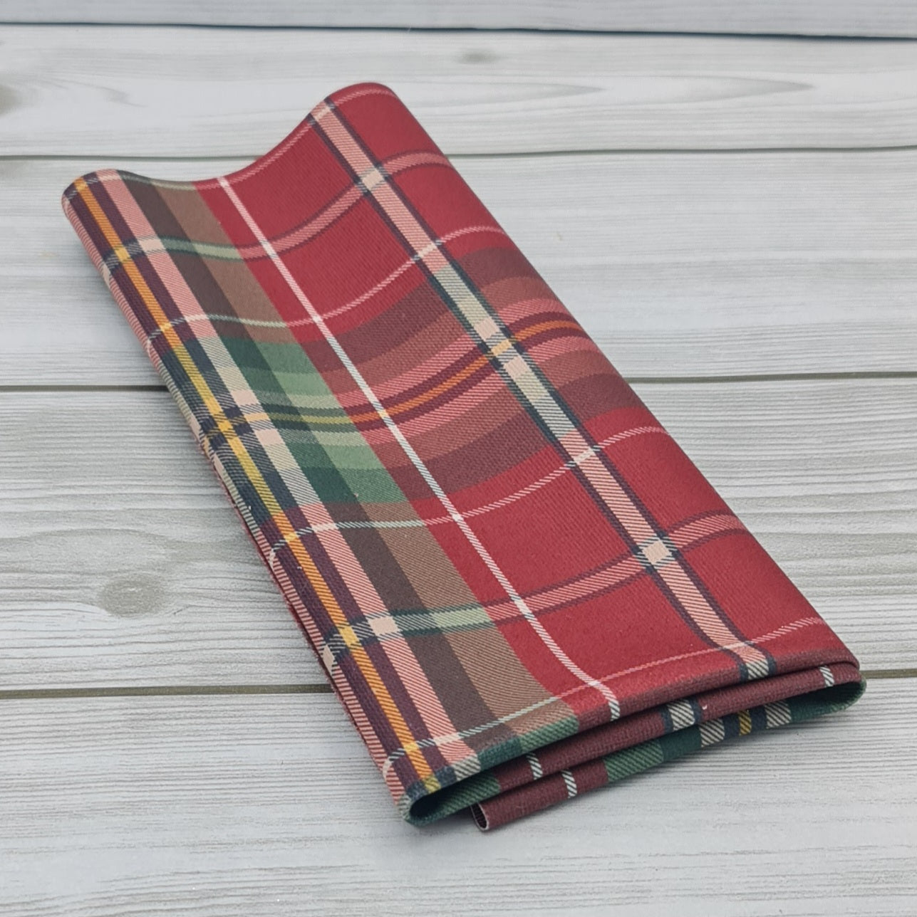 Velluto Stampato Tartan Rosso Gogolandia