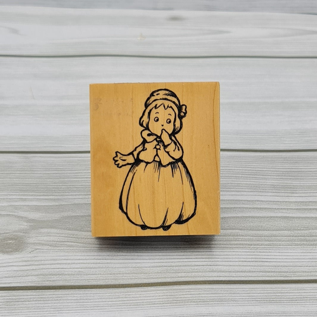 Timbro in legno Stamperia Bambina