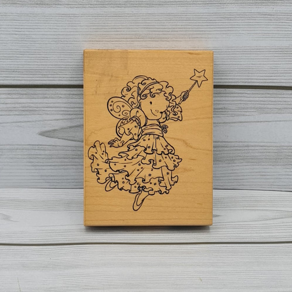 Timbro in legno Fatina