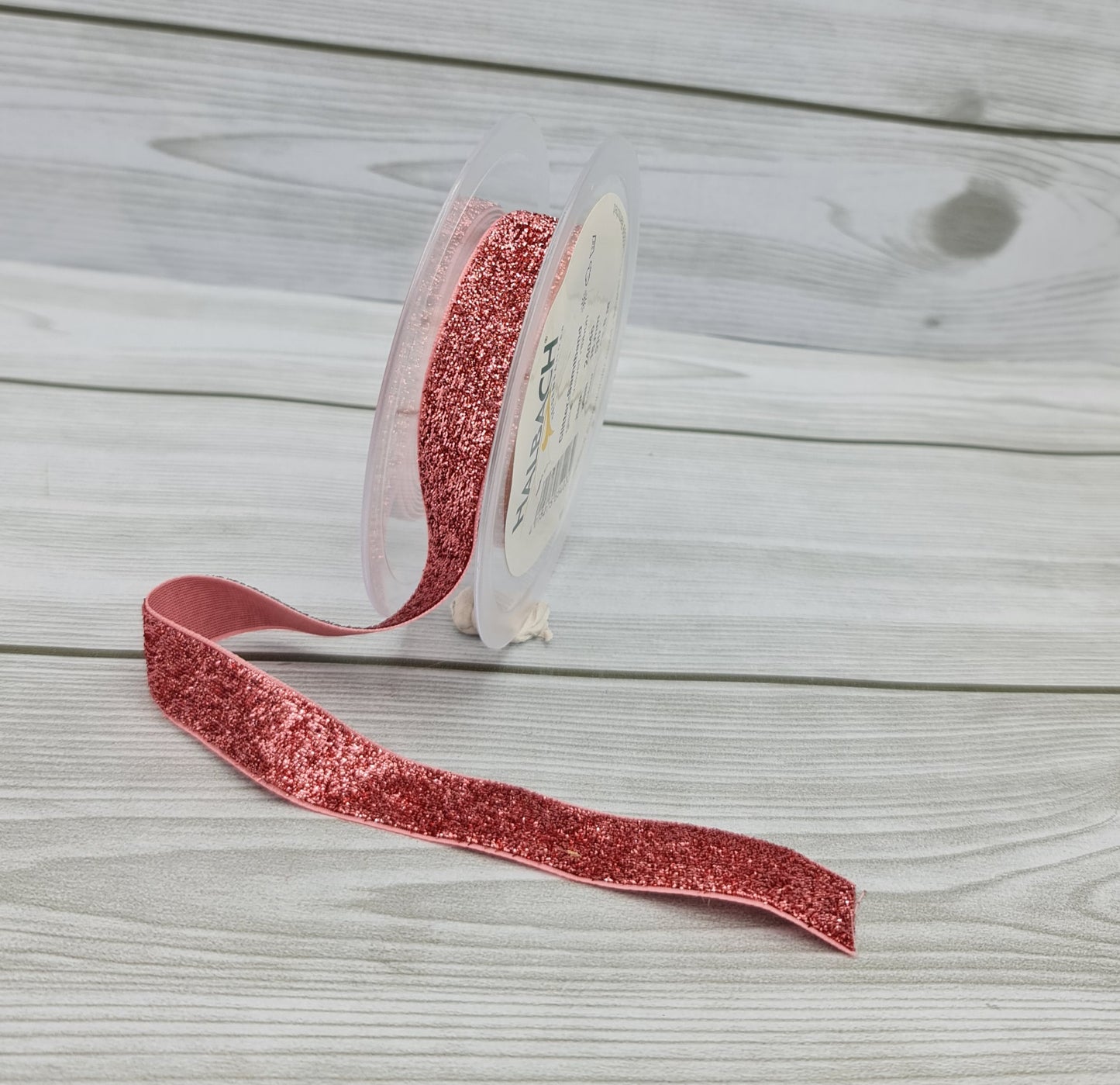 Ruban Pailleté Rose 18mm 24046-510