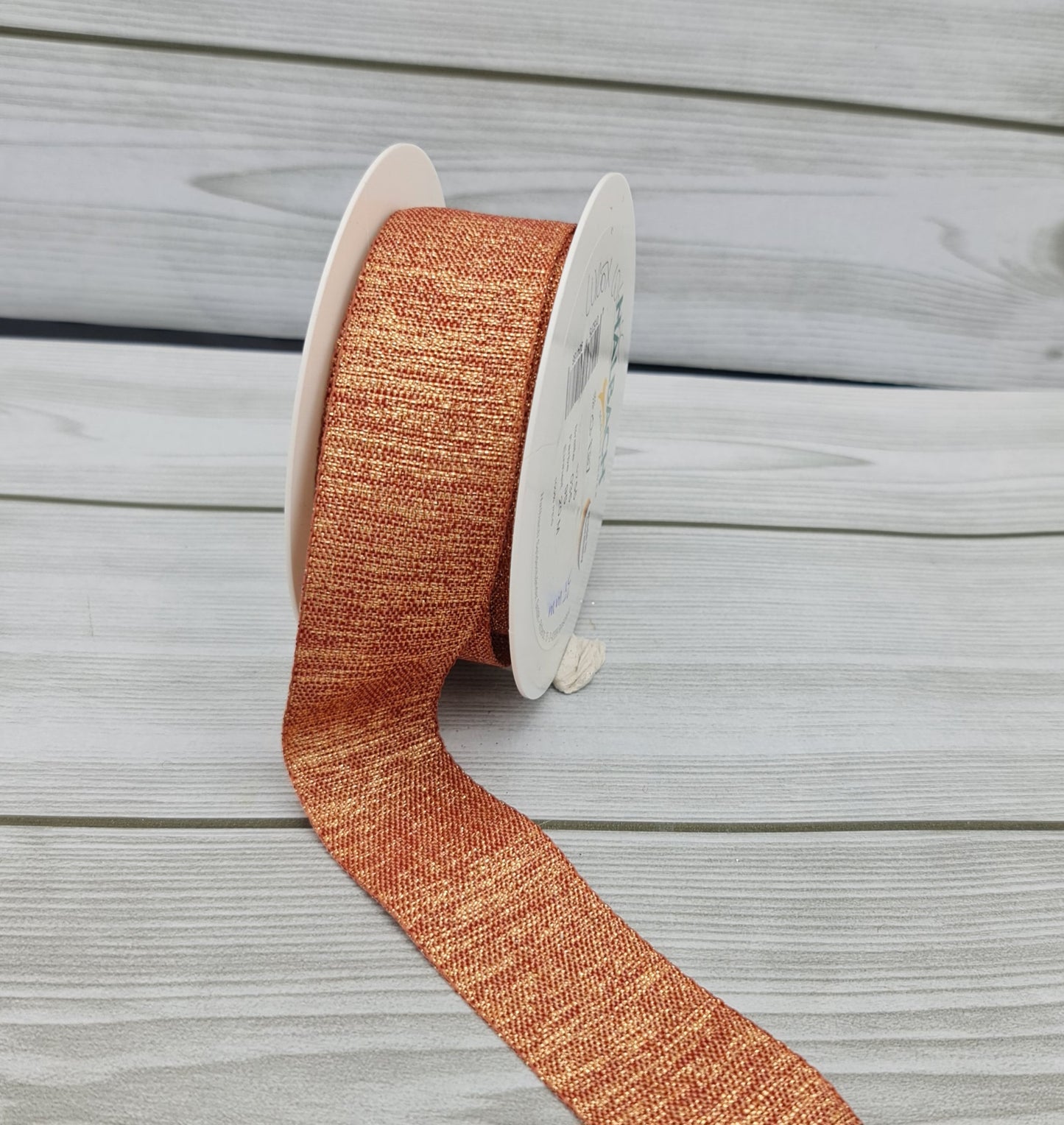 Nastro Lurex Cognac Oro 35mm Gogolandia