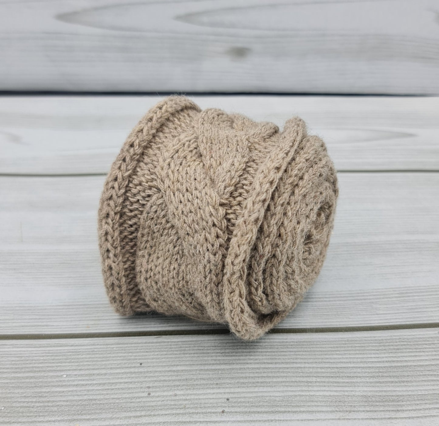 Nastro Lana Treccia Tortora Gogolandia