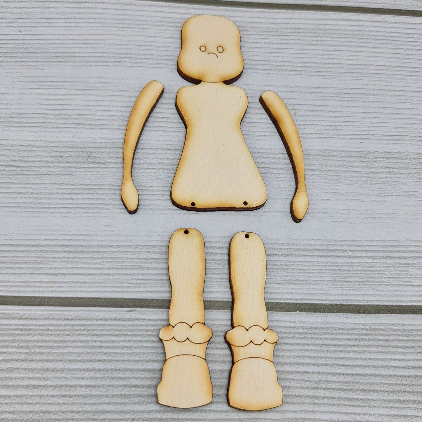 Ensemble de poupée en bois de 12 cm