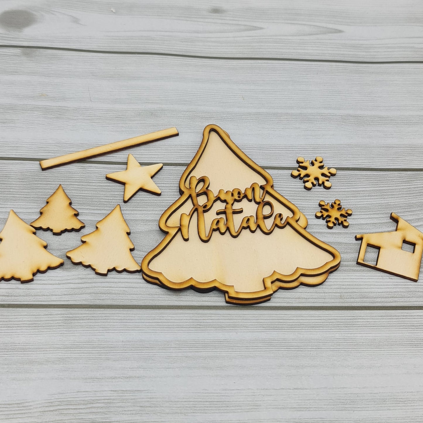 Set Abete Buon Natale Sagomiamo