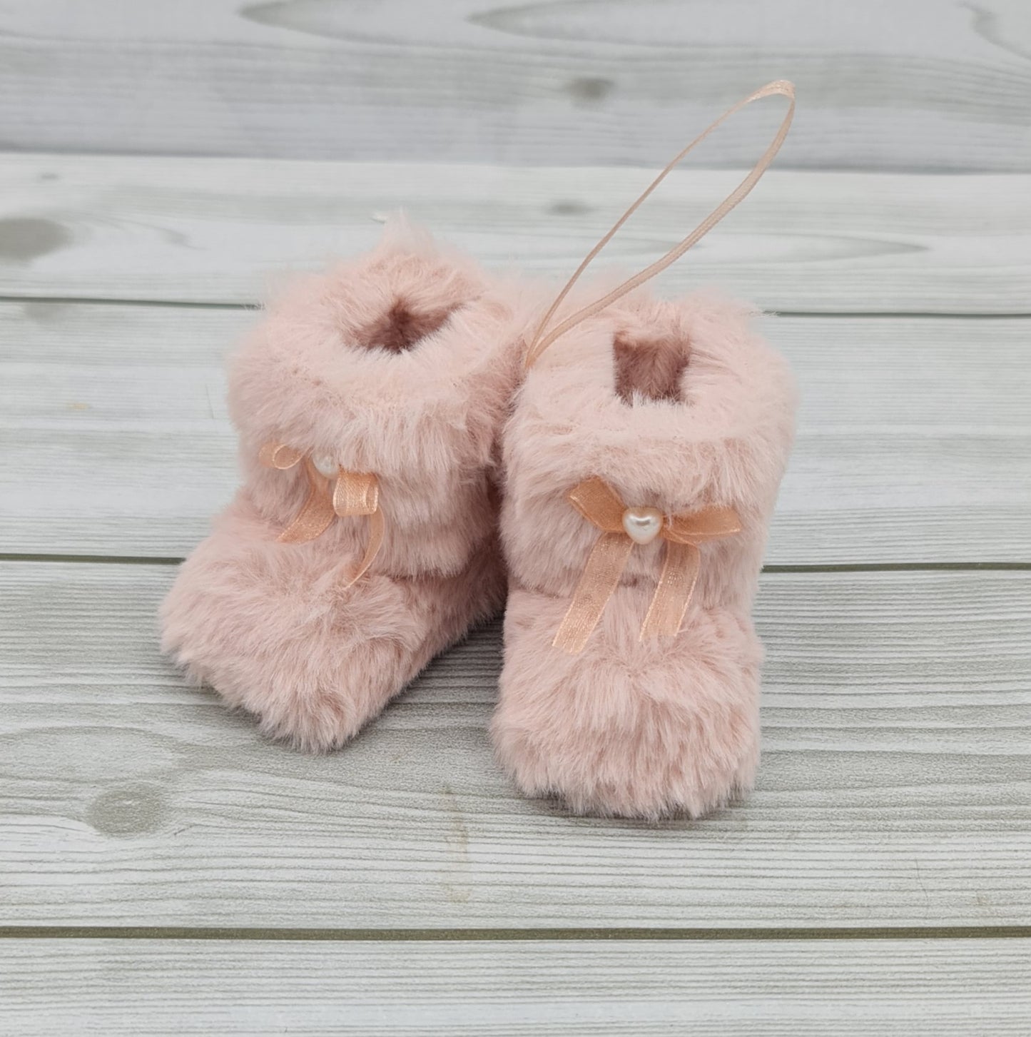 Pink Plush Ankle Boot