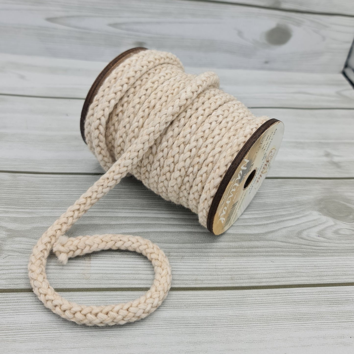 Tubolarlana Beige 1cm Nastri di Mirta