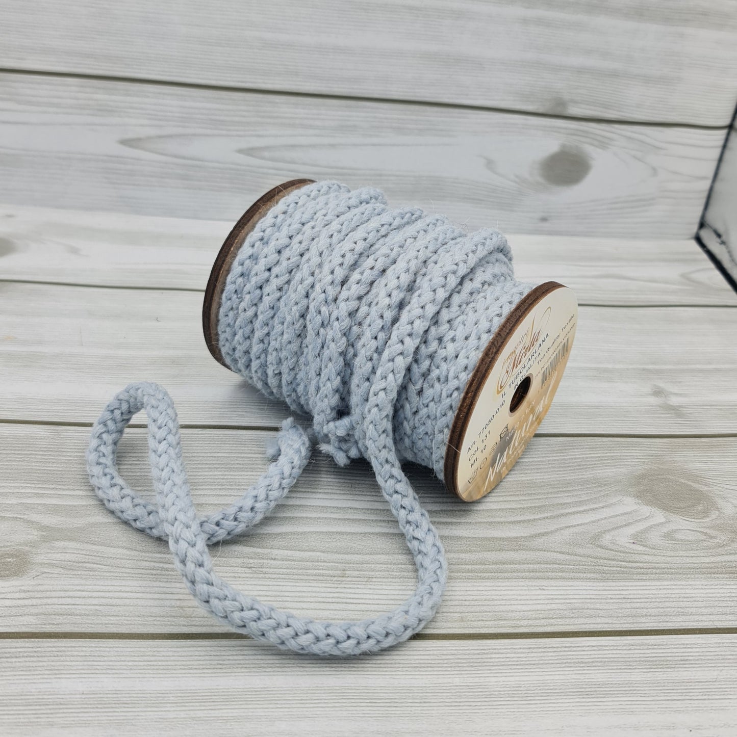 Tubolarlana Azzurro 1cm Nastri di Mirta