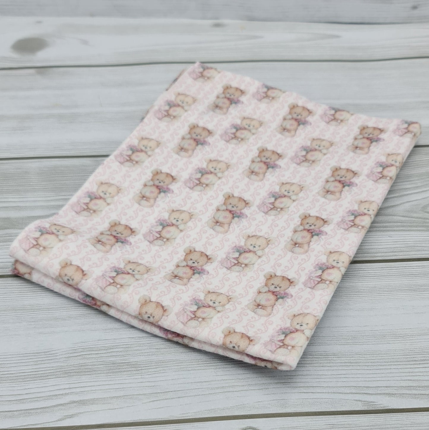 Pannolenci Stampato Orsetto Vintage Rosa Cod. 2035-7