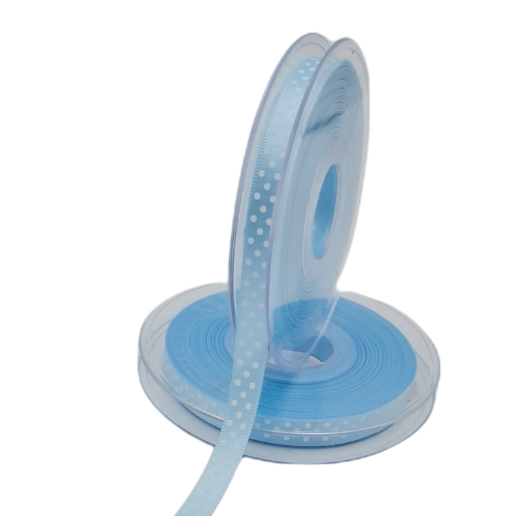 Ruban à pois bleu clair 10 mm Code 2140P12