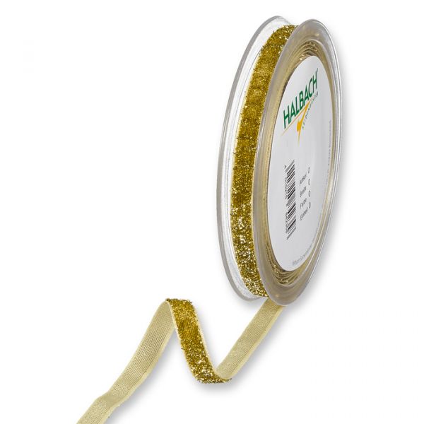 Gold Glitter Ribbon 10mm 24046-311