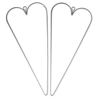 Cuore in metallo 2pz da 16cm Rayher