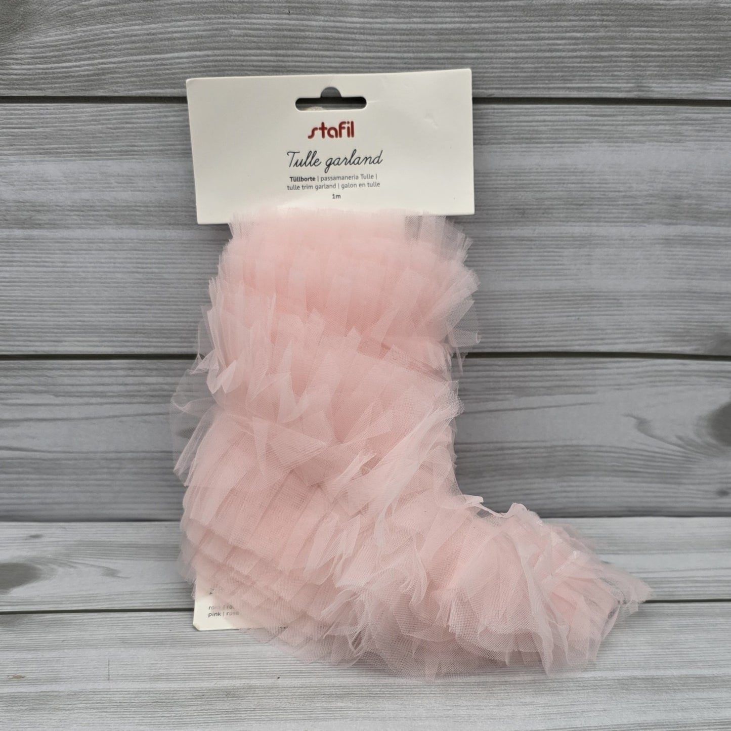 Tulle With Ivory Stars 15cm