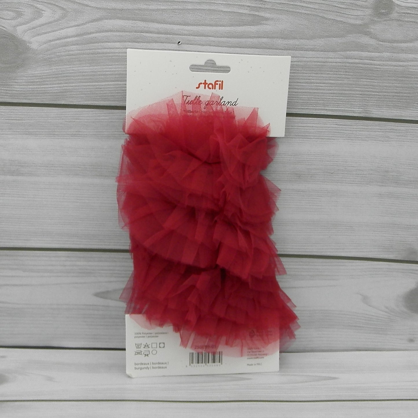 Tulle Garland Bordeaux Stafil