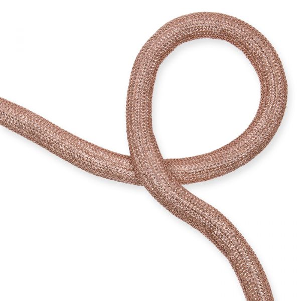 Mini Tubolare Imbottito Metallico Oro Rosa 1 mt Gogolandia